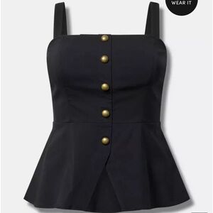 New with Tags Torrid Peplum Bustier size 0 , 12-16